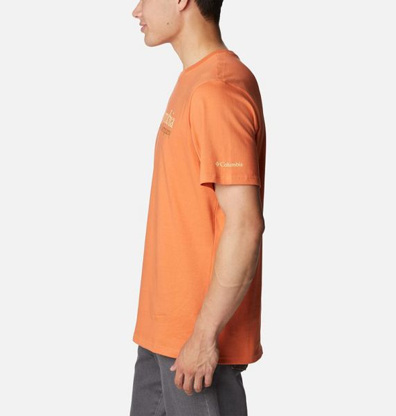 Men Columbia Deschutes Valley™ Graphic T-Shirt Orange | US-XEZNTU-763