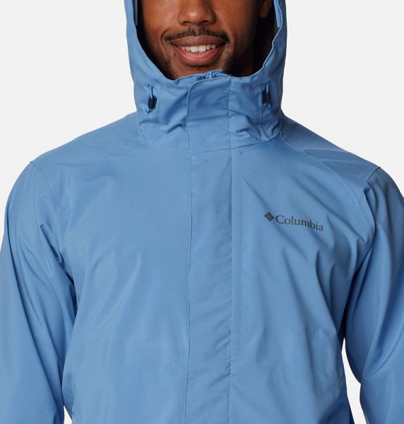 Men Columbia Earth Explorer™ Waterproof Shell Jackets Blue | US-OVUDEA-796