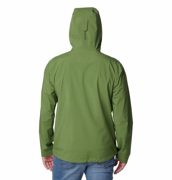 Men Columbia Earth Explorer™ Waterproof Shell Jackets Green | US-LTUJHG-893