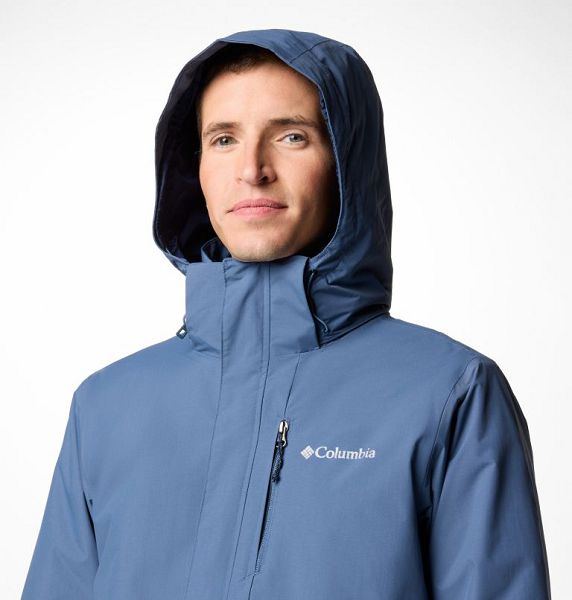 Men Columbia Element Blocker™ III Waterproof Insulated 3 In 1 Jackets Dark Blue | US-PYOBRE-190