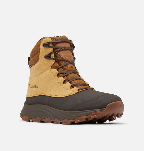 Men Columbia Expeditionist™ Shield II Waterproof Winter Boots Deep Yellow / Light Brown | US-BMJKTU-609