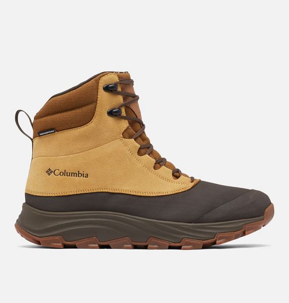 Men Columbia Expeditionist™ Shield II Waterproof Winter Boots Deep Yellow / Light Brown | US-BMJKTU-609