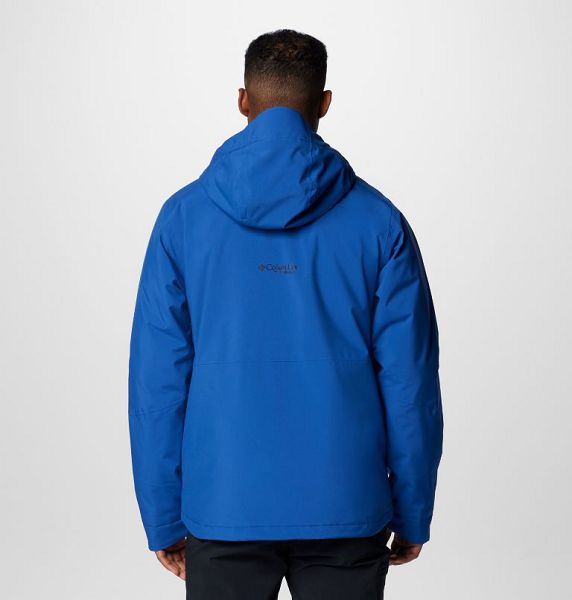 Men Columbia Explorer's Edge™ II Waterproof Insulated Jackets Blue | US-LFZEMK-480