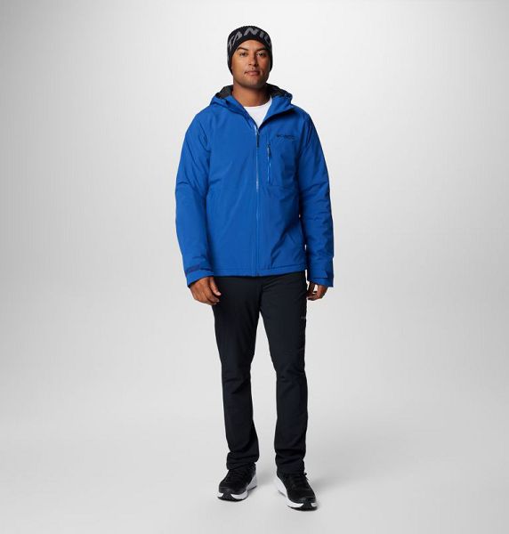 Men Columbia Explorer's Edge™ II Waterproof Insulated Jackets Blue | US-LFZEMK-480