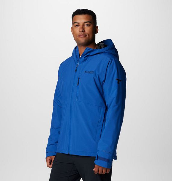 Men Columbia Explorer's Edge™ II Waterproof Insulated Jackets Blue | US-LFZEMK-480