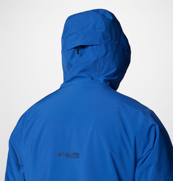 Men Columbia Explorer's Edge™ II Waterproof Insulated Jackets Blue | US-LFZEMK-480