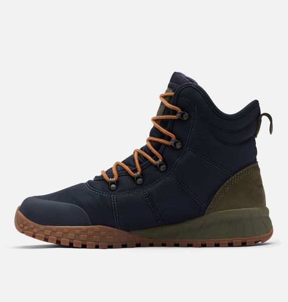 Men Columbia Fairbanks™ II Omni-Heat™ Waterproof Winter Boots Navy / Green | US-JQISNU-138