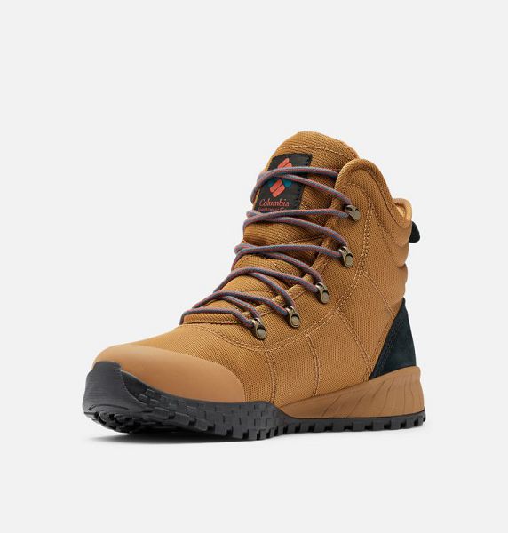 Men Columbia Fairbanks Omni-Heat Hiking Boots Khaki | US-BZISKN-587