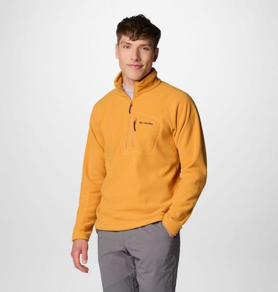 Men Columbia Fast Trek™ III Half Zip Fleece Yellow | US-LYIAOP-651