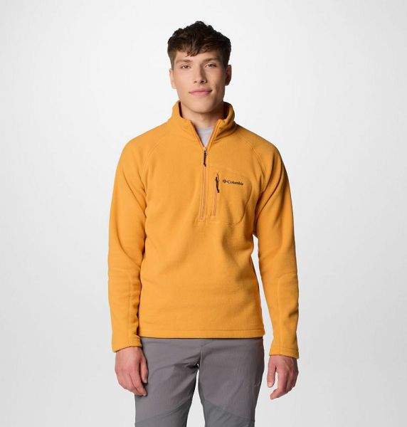 Men Columbia Fast Trek™ III Half Zip Fleece Yellow | US-LYIAOP-651