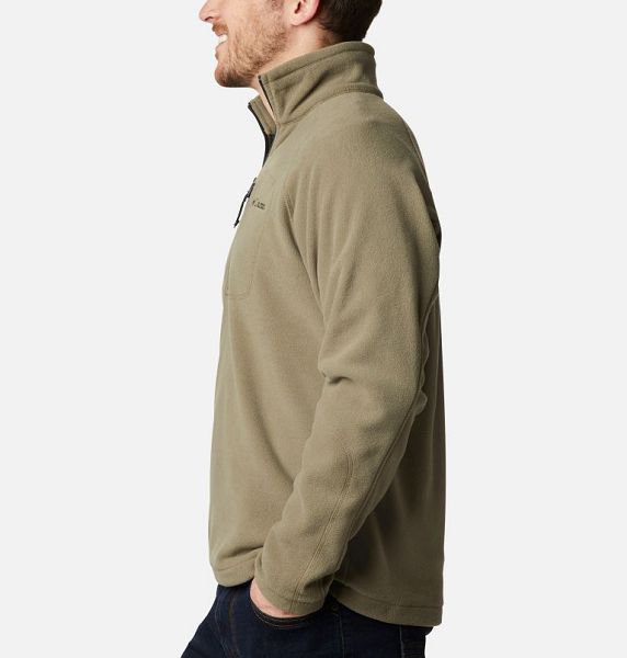 Men Columbia Fast Trek™ III Half Zip Fleece Grey / Green / Dark Grey | US-AIEHLD-130