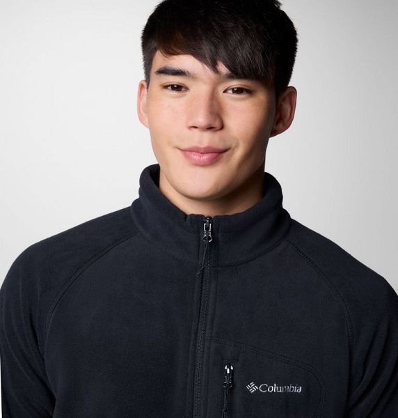 Men Columbia Fast Trek™ III Half Zip Fleece Black | US-YTILXC-592