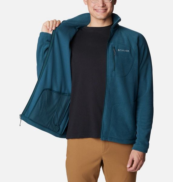 Men Columbia Fast Trek™ II Fleece Jackets Blue | US-ODVQRG-231