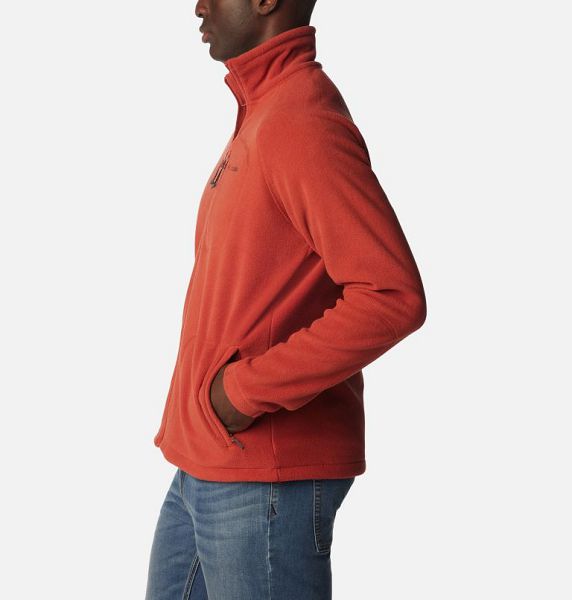 Men Columbia Fast Trek™ II Fleece Jackets Red | US-EFUQKJ-812