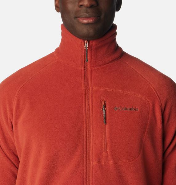 Men Columbia Fast Trek™ II Fleece Jackets Red | US-EFUQKJ-812