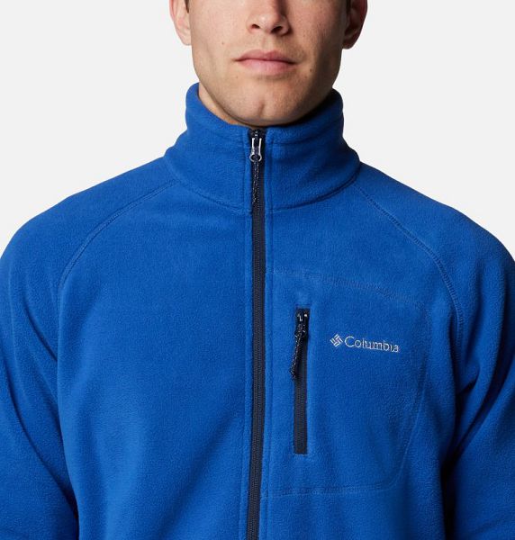 Men Columbia Fast Trek™ II Fleece Jackets Blue | US-IHGFNS-456