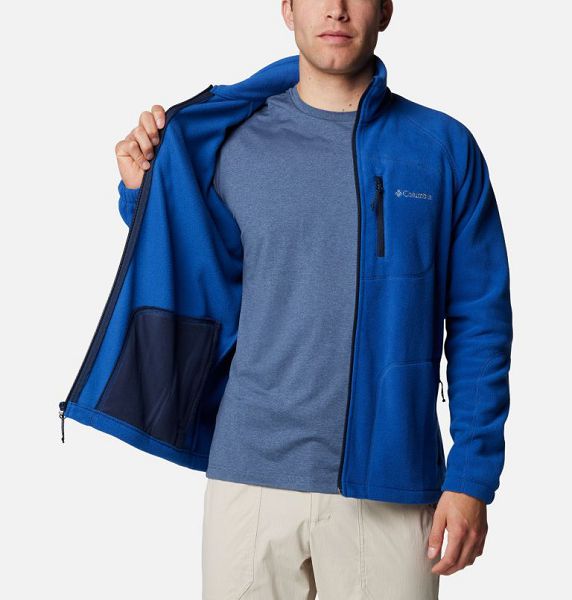 Men Columbia Fast Trek™ II Fleece Jackets Blue | US-IHGFNS-456