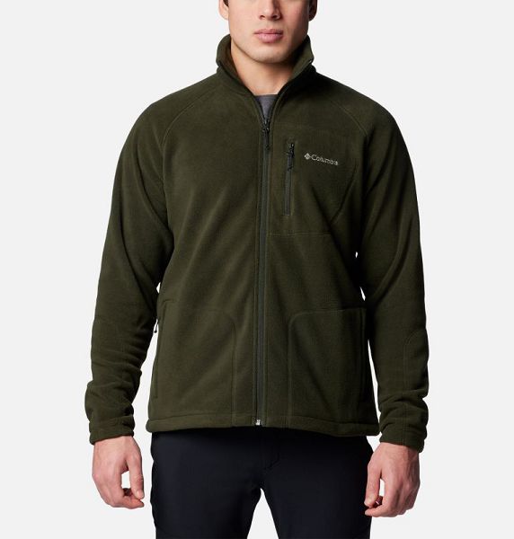 Men Columbia Fast Trek™ II Fleece Jackets Deep Green | US-TDWYHX-283