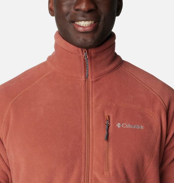 Men Columbia Fast Trek™ II Fleece Jackets Coral | US-UTIDJM-706