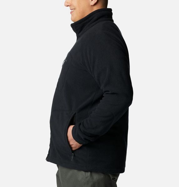 Men Columbia Fast Trek™ II Full Zip Fleece Black | US-YWPAFB-703