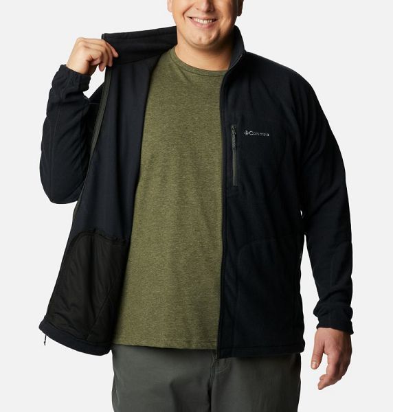 Men Columbia Fast Trek™ II Full Zip Fleece Black | US-YWPAFB-703