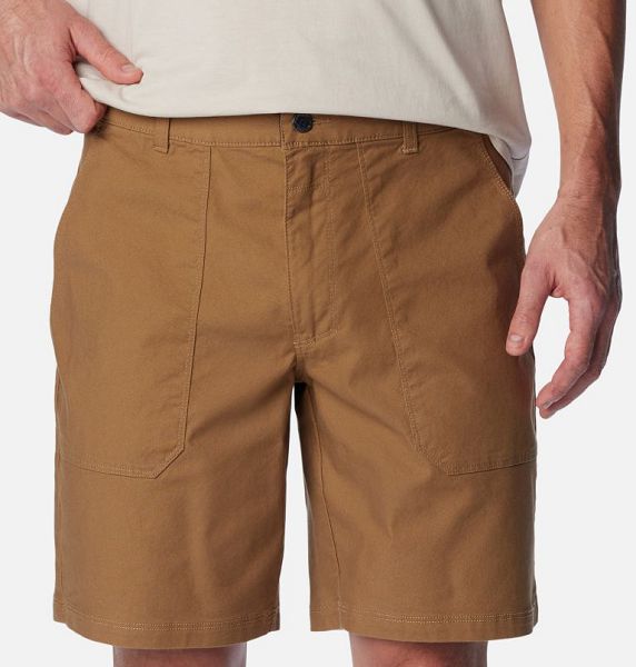 Men Columbia Flex ROC™ Utility Shorts Khaki | US-HQWLRG-014