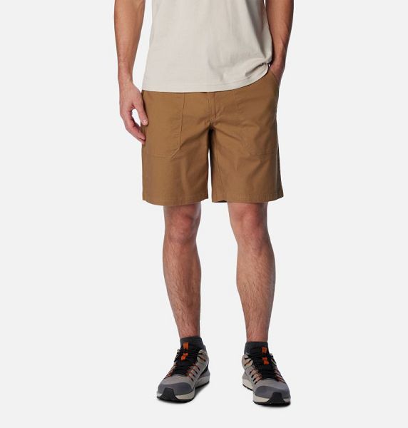 Men Columbia Flex ROC™ Utility Shorts Khaki | US-HQWLRG-014