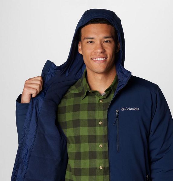 Men Columbia Gate Racer™ II Softshell Jackets Navy | US-MKTSIZ-853