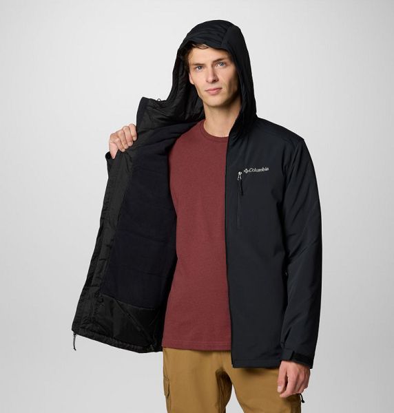 Men Columbia Gate Racer™ II Softshell Jackets Black | US-HAOQMC-026