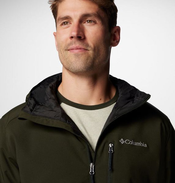 Men Columbia Gate Racer™ II Softshell Jackets Deep Green | US-VKSBOC-809