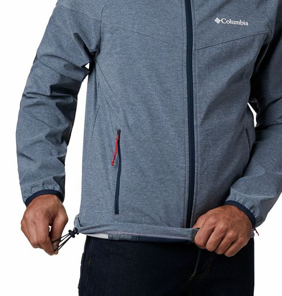 Men Columbia Heather Canyon™ Softshell Jackets Navy | US-NFUITR-713