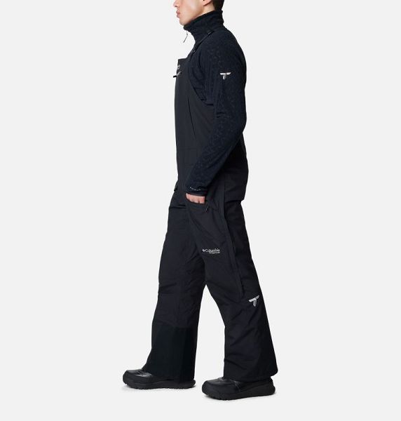 Men Columbia Highland Summit™ II Waterproof Bib Pants Black / Black | US-UKTEAO-213