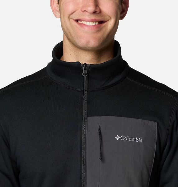 Men Columbia Hike™ II Technical Fleece Jackets Black | US-BYLDIV-436