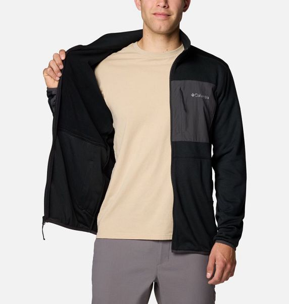 Men Columbia Hike™ II Technical Fleece Jackets Black | US-BYLDIV-436