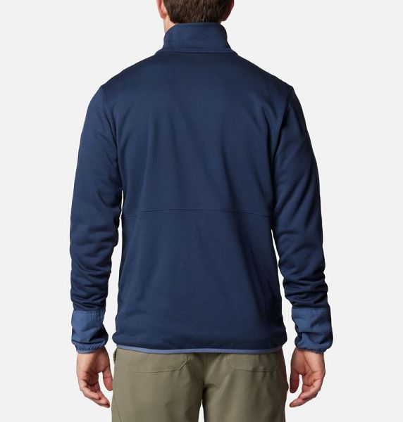 Men Columbia Hike™ II Technical Fleece Jackets Navy / Navy | US-RGKHNQ-971