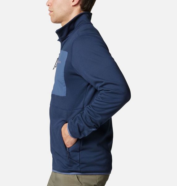 Men Columbia Hike™ II Technical Fleece Jackets Navy / Navy | US-RGKHNQ-971