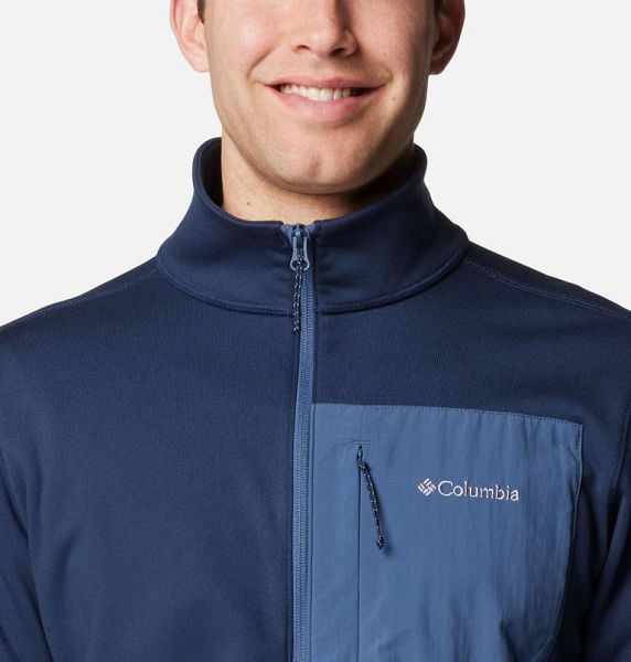 Men Columbia Hike™ II Technical Fleece Jackets Navy / Navy | US-RGKHNQ-971