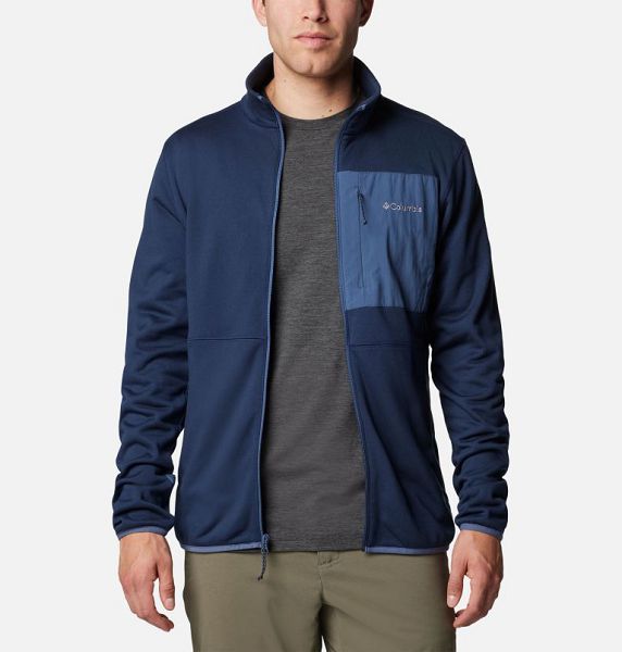 Men Columbia Hike™ II Technical Fleece Jackets Navy / Navy | US-RGKHNQ-971