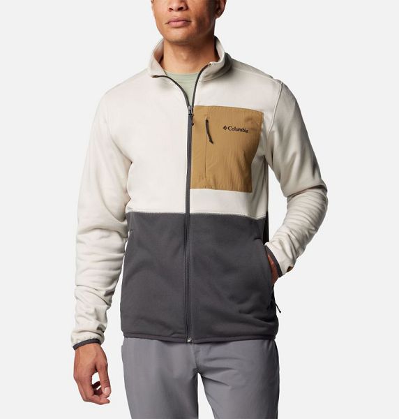 Men Columbia Hike™ II Technical Fleece Jackets Dark Grey | US-QJBNAO-820