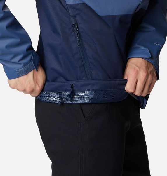 Men Columbia Hikebound™ Waterproof Hiking Jackets Dark Blue / Navy | US-DJKYIM-732