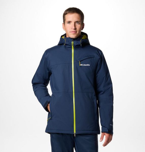 Men Columbia Iceberg Point™ II Waterproof Ski Jackets Navy | US-OXWZML-962