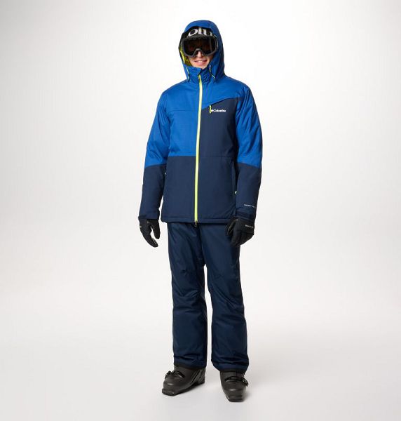 Men Columbia Iceberg Point™ II Waterproof Ski Jackets Navy / Blue | US-SNBLKY-645