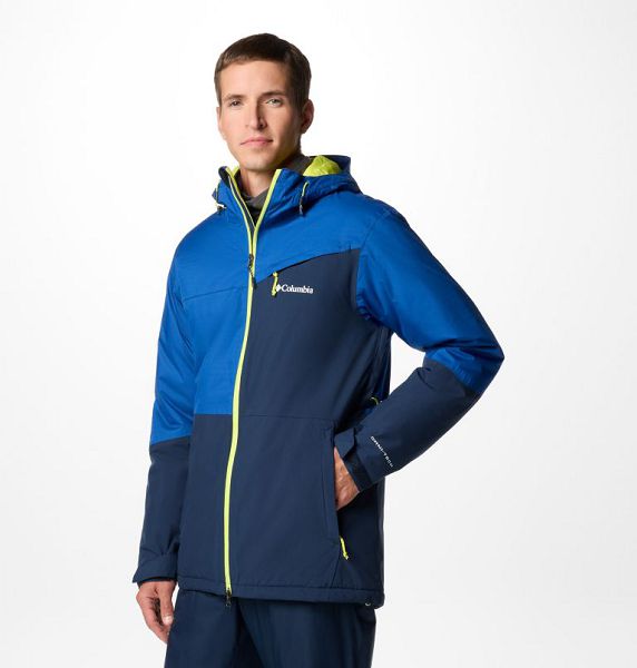 Men Columbia Iceberg Point™ II Waterproof Ski Jackets Navy / Blue | US-SNBLKY-645