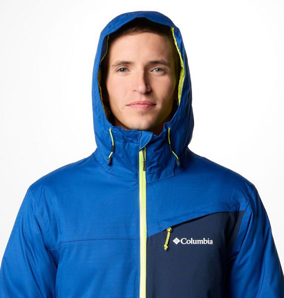 Men Columbia Iceberg Point™ II Waterproof Ski Jackets Navy / Blue | US-SNBLKY-645