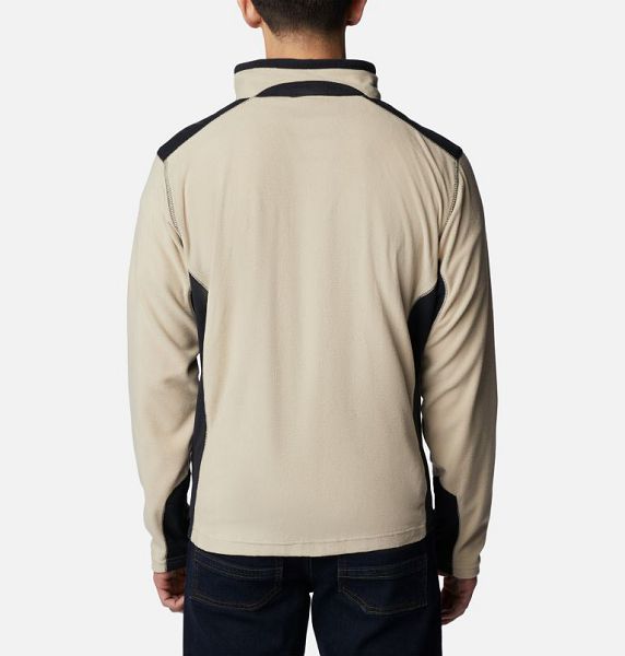 Men Columbia Klamath Range™ Fleece Jackets Khaki / Black | US-PEHGWL-382