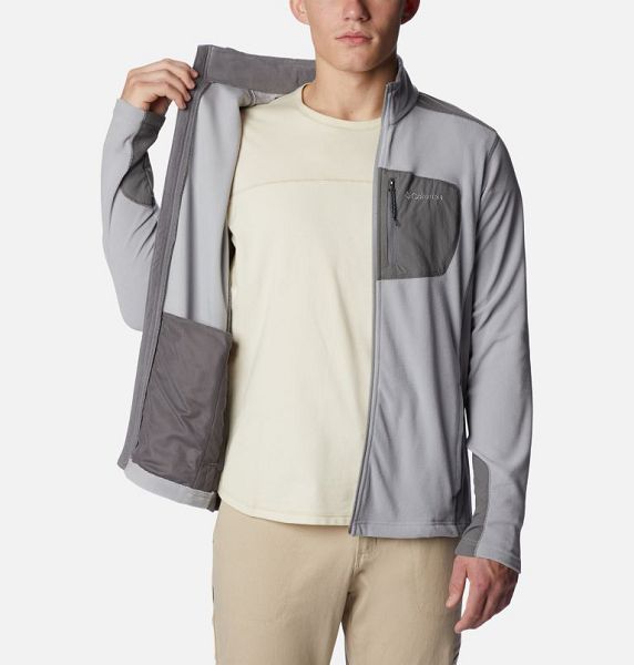 Men Columbia Klamath Range™ Fleece Jackets Grey / Grey | US-RQITOY-372