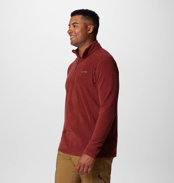 Men Columbia Klamath Range™ II Half Zip Fleece Brown | US-SNJYPE-691