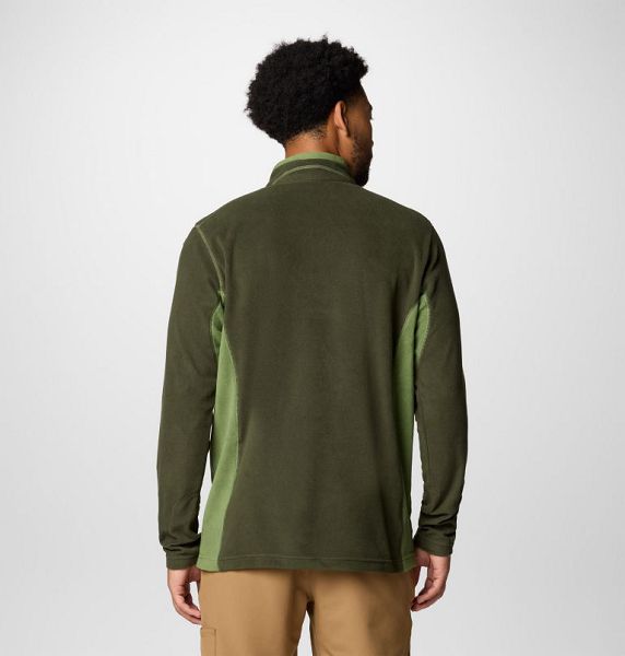 Men Columbia Klamath Range™ II Half Zip Fleece Deep Green | US-QDTNRO-251