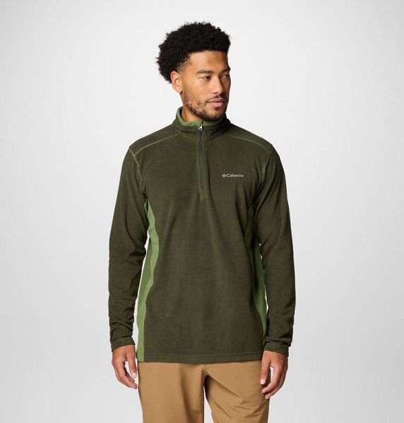 Men Columbia Klamath Range™ II Half Zip Fleece Deep Green | US-QDTNRO-251