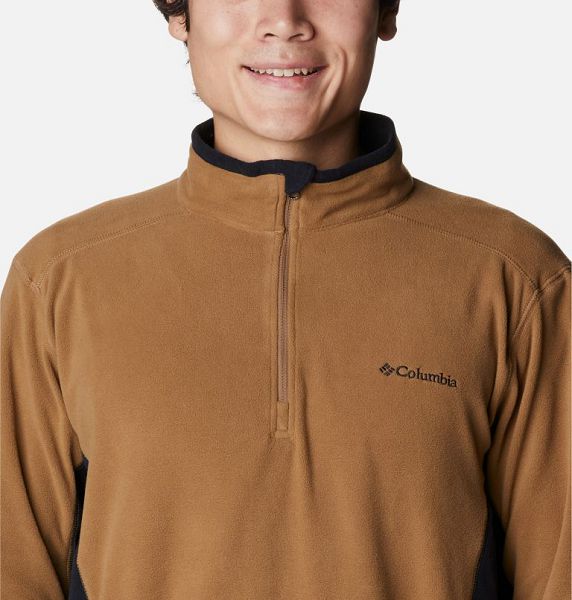 Men Columbia Klamath Range™ II Half Zip Fleece Black | US-BCJWTD-249